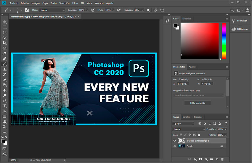 Características de Photoshop CC 2020 21.2.1