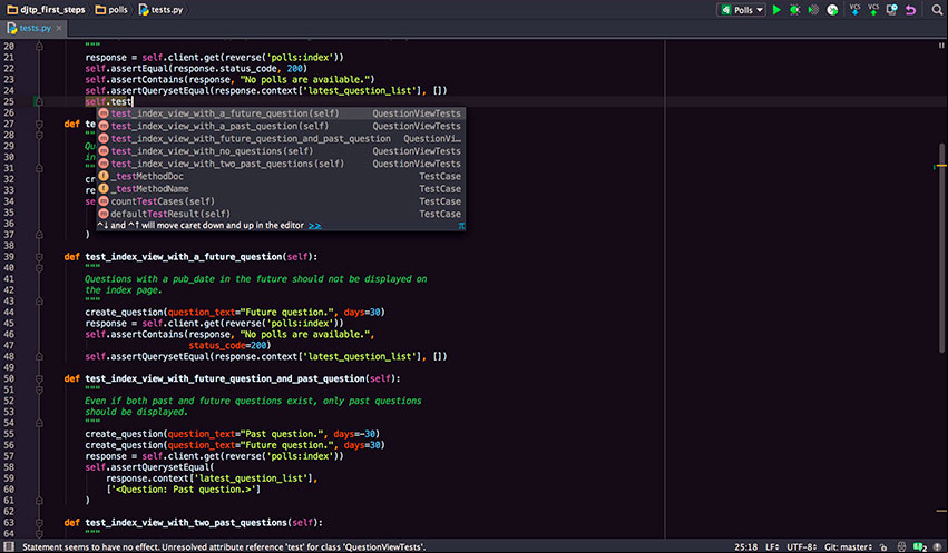 Características principales de JetBrains PyCharm Professional 2020.3.4