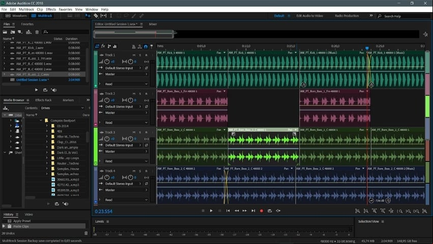 Características de Adobe Audition CC 2020
