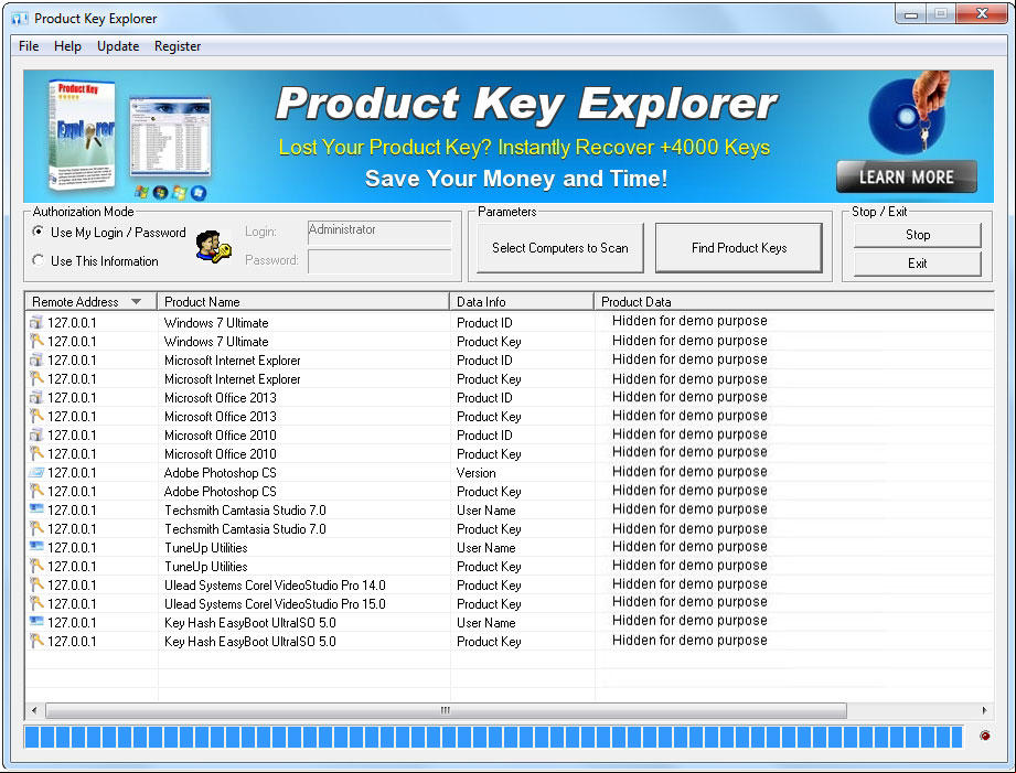 Product Key Explorer 4.1.8.0 + Portable buscador de claves